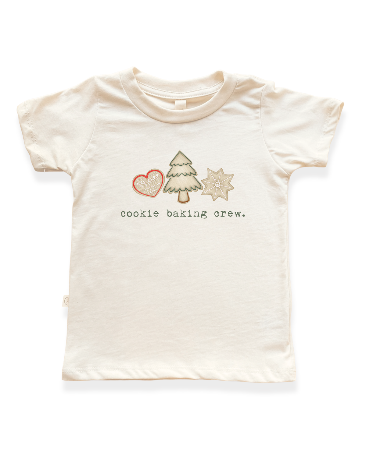 Cookie Baking Crew Organic Cotton Kids T-Shirt – Short Sleeve, 2T–12Y