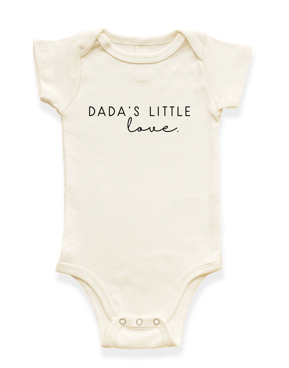 Dada’s Little Love Organic Cotton Baby Bodysuit – Short Sleeve, 0–24M
