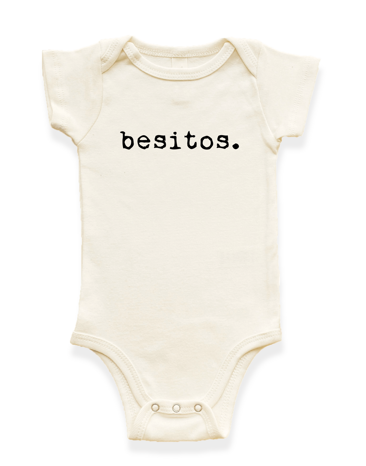 Besitos Organic Cotton Baby Bodysuit – Short Sleeve, 0–24M