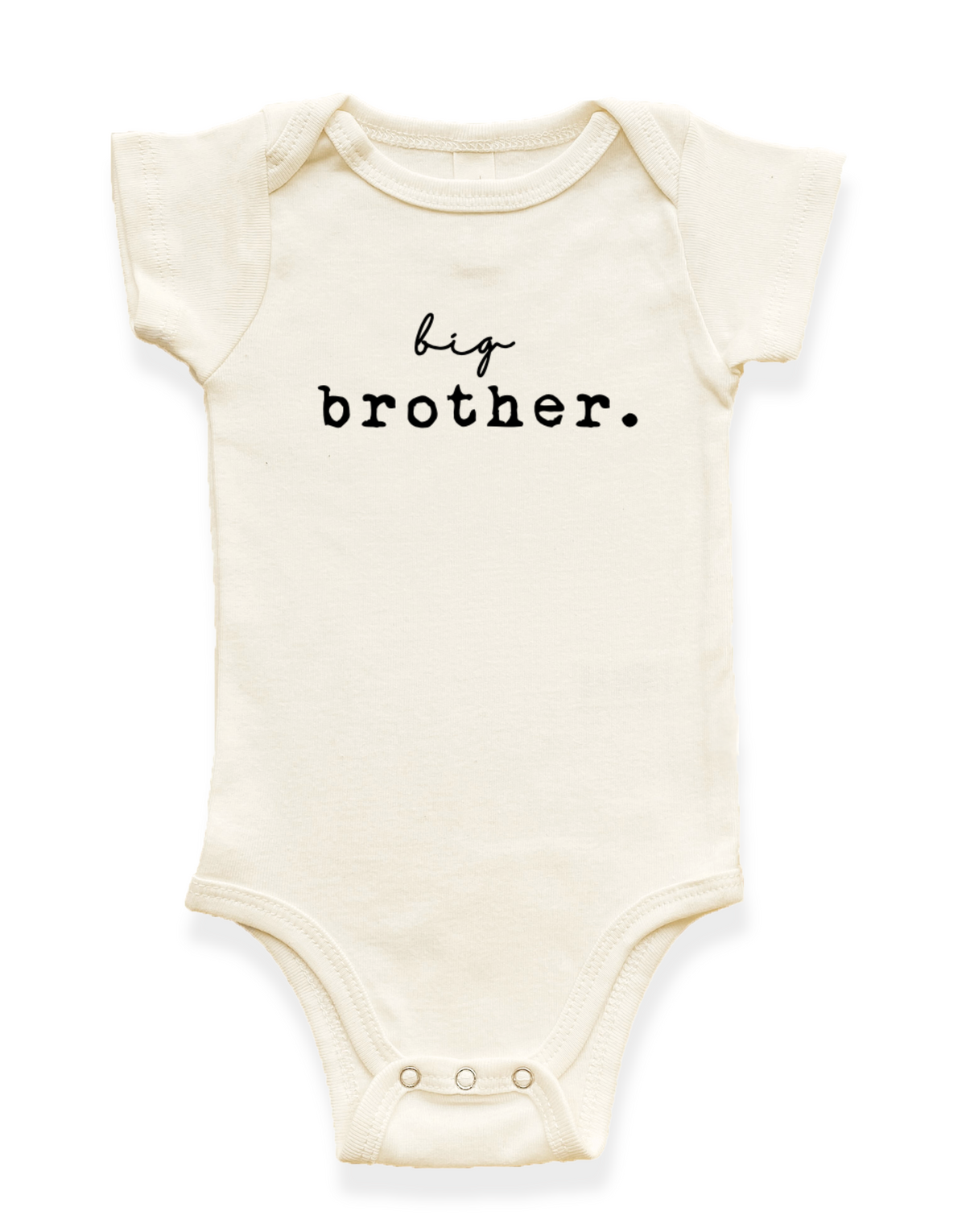Big Brother Organic Cotton Baby Bodysuit – Short Sleeve, 12–18M