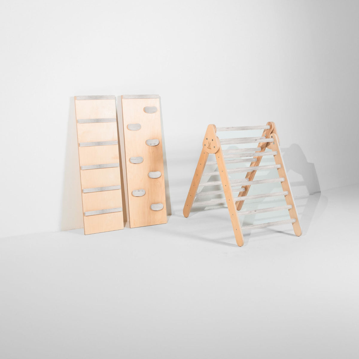Bunny Hopkins Classic Climber Playset – Original Pikler Triangle with Reversible Ramp, Made in the USA
