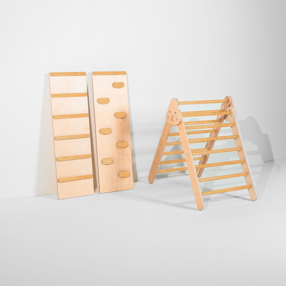Bunny Hopkins Classic Climber Playset – Original Pikler Triangle with Reversible Ramp, Made in the USA