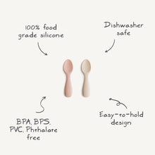 Load image into Gallery viewer, Silicone Toddler Starter Spoons 2-Pack
