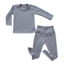 Load image into Gallery viewer, Merino Thermal Base-layer Set  - silver gray
