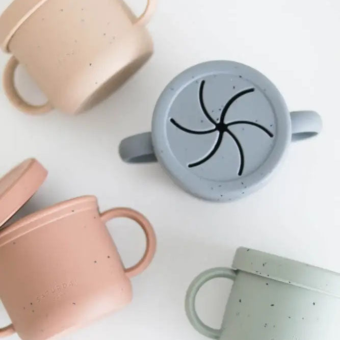 Our Saturday Silicone Baby and Toddler Snack Cup