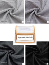 Load image into Gallery viewer, SnuzPod 4 Bassinet Cradle Custom Made Fitted Sheet - Organic Cotton Gauze

