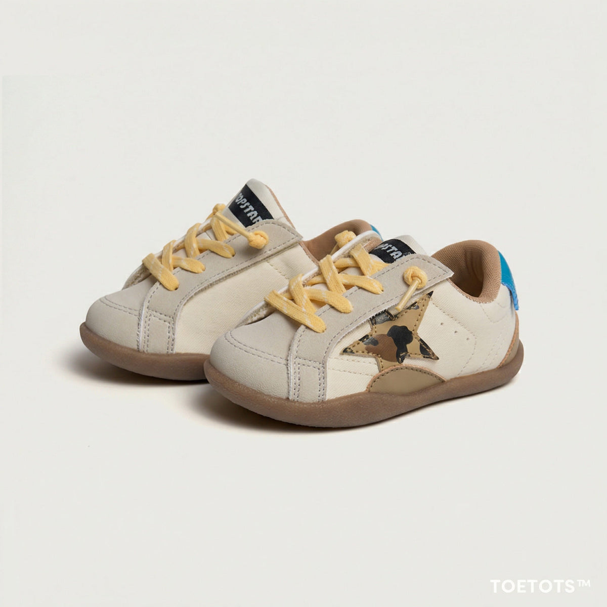 Stella Kid Sneaker – Recycled Leather, Velcro, Zero-Drop