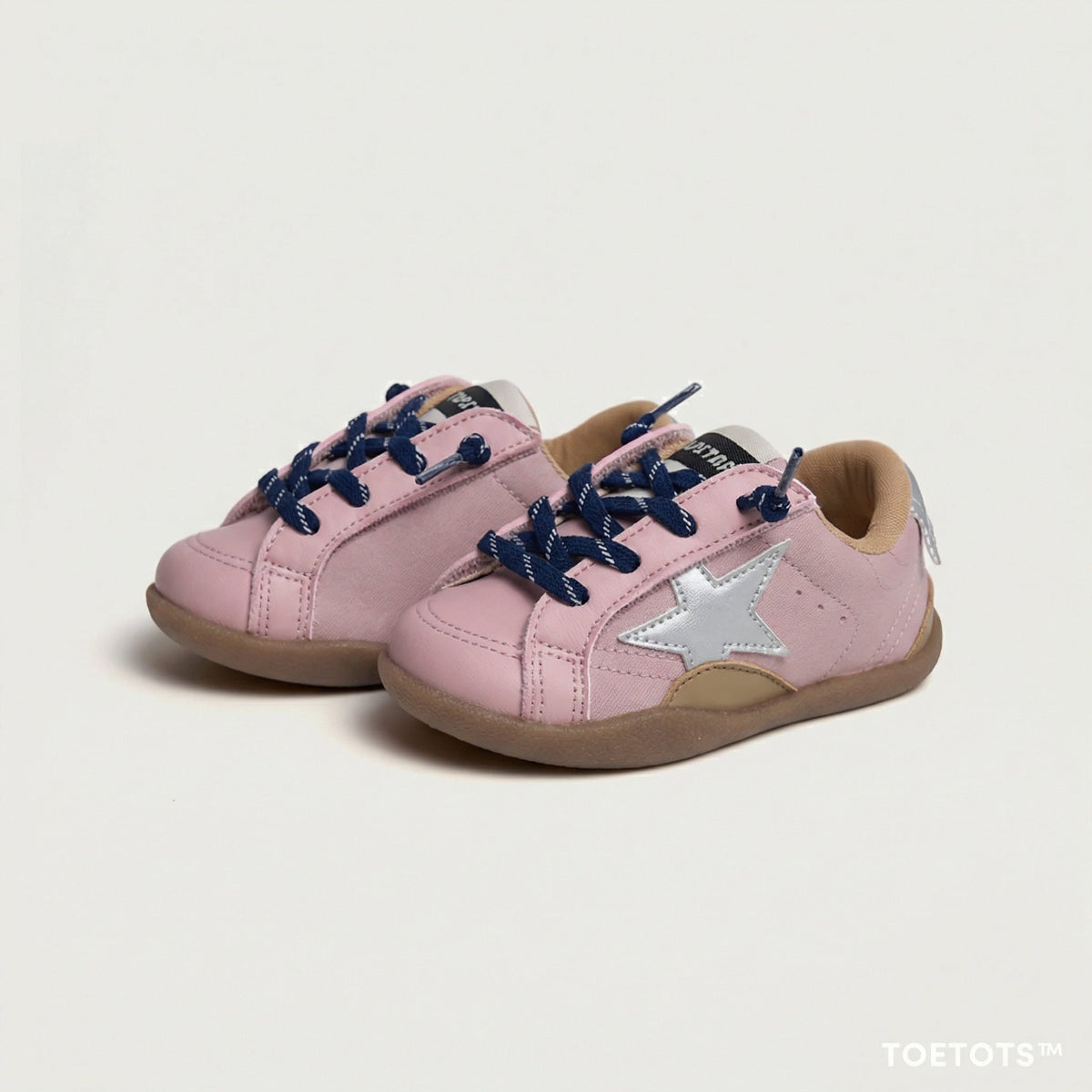 Stella Kid Sneaker – Recycled Leather, Velcro, Zero-Drop
