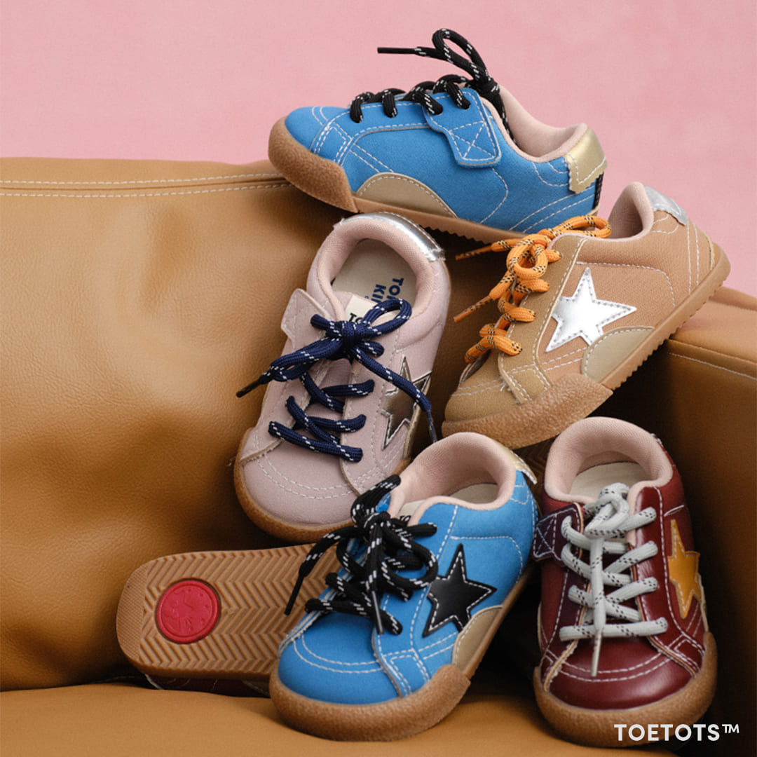 Stella 2.0 Kid Sneaker – Recycled Leather, Velcro, Zero-Drop