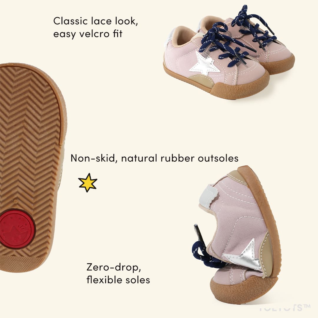 Stella 2.0 Kid Sneaker – Recycled Leather, Velcro, Zero-Drop