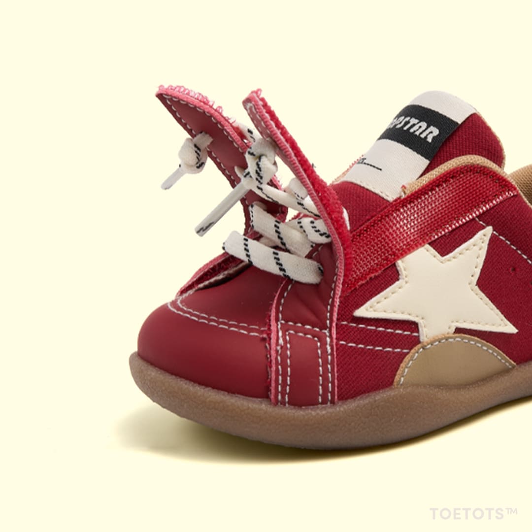Stella Kid Sneaker – Recycled Leather, Velcro, Zero-Drop