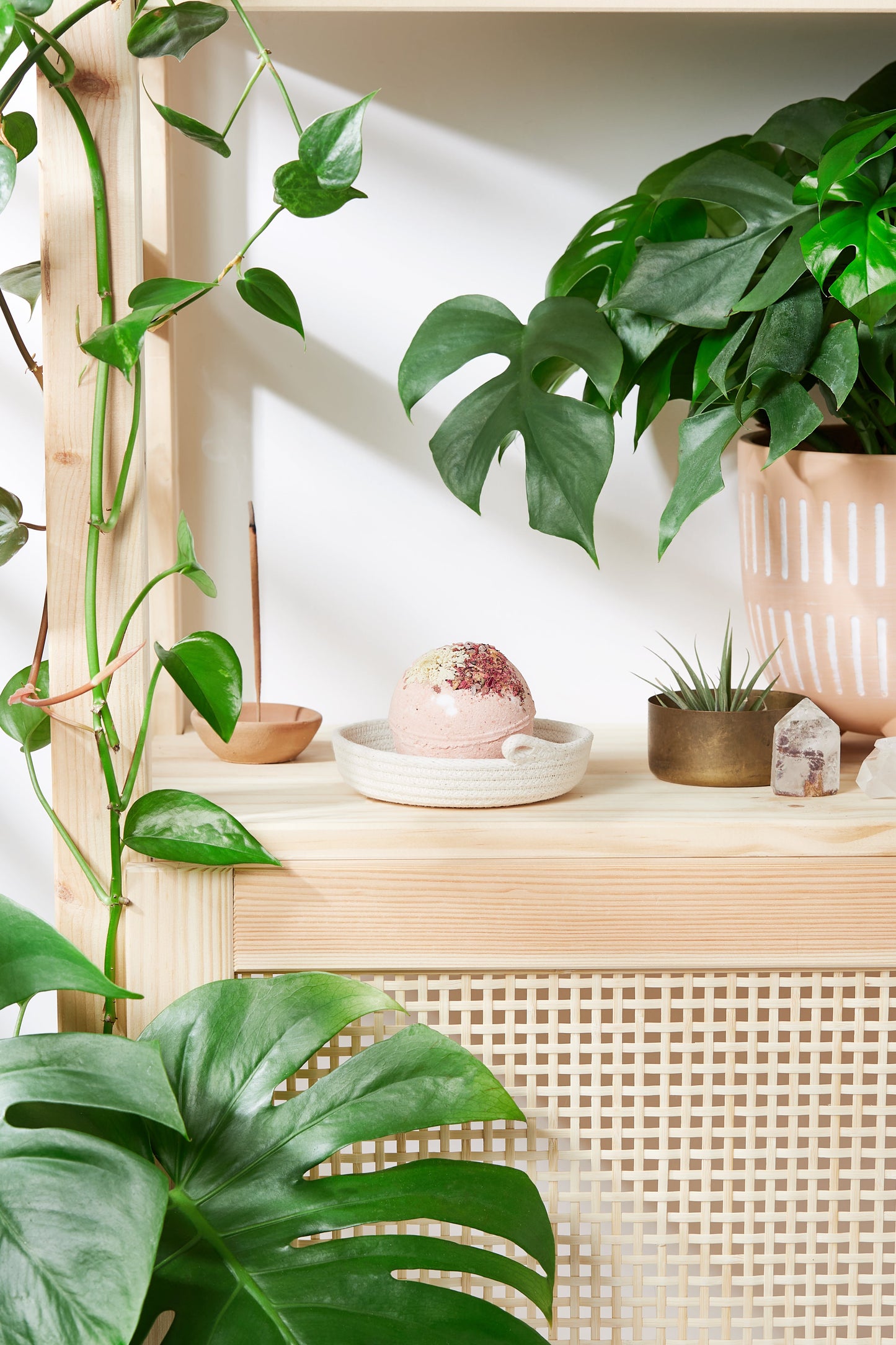 Butter Me Up Organics Surprise Crystal Bath Bomb - Natural Bath Soak with Hidden Gem