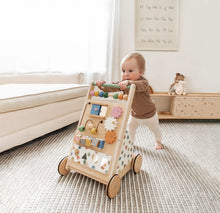 Load image into Gallery viewer, Tiny Land® Versatile Natural Wooden Baby Walker
