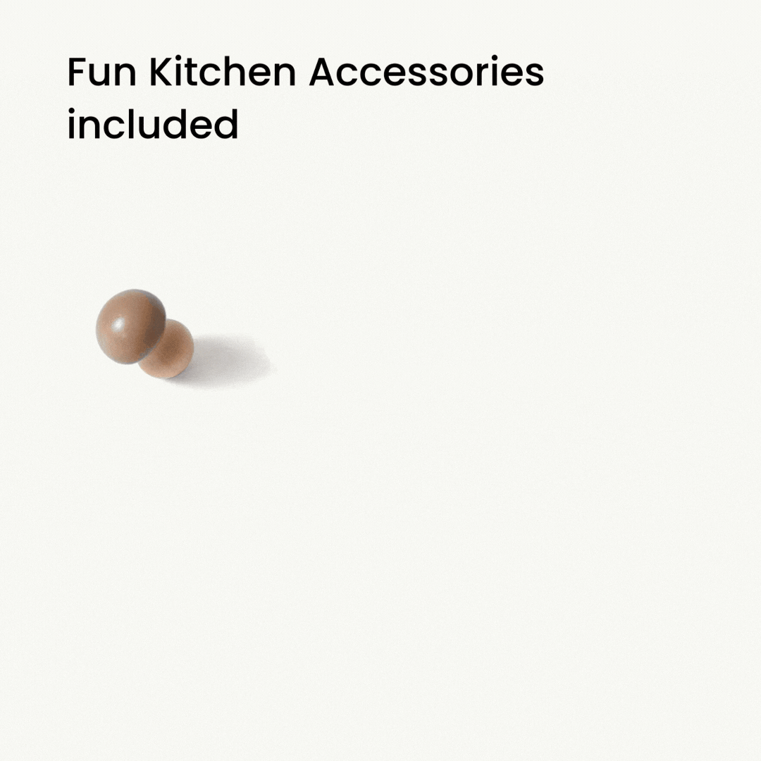 Tiny Land Honey Kitchenette Play Kitchen – Toddler Pretend Cooking Set