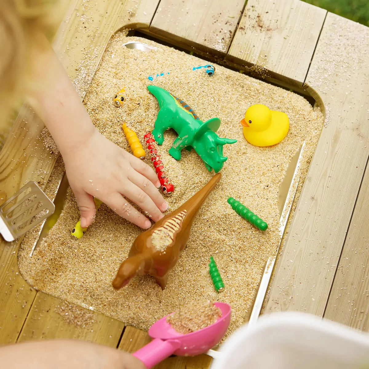 Tiny Land DuoPlay Mud Kitchen – Outdoor Wooden Play Kitchen with Water Tank
