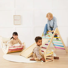 Load image into Gallery viewer, Tiny Land® 7-in-1 Rainbow Climbing Set with Play Pad
