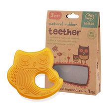 Load image into Gallery viewer, Haakaa Sleeping Owl Natural Rubber Teether 1 pk
