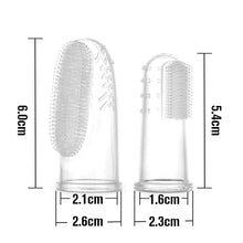 Load image into Gallery viewer, Haakaa Silicone Finger Toothbrush Set 2pcs (Small &amp; Large)
