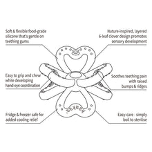 Load image into Gallery viewer, Haakaa Silicone Clover Teether 1 PK
