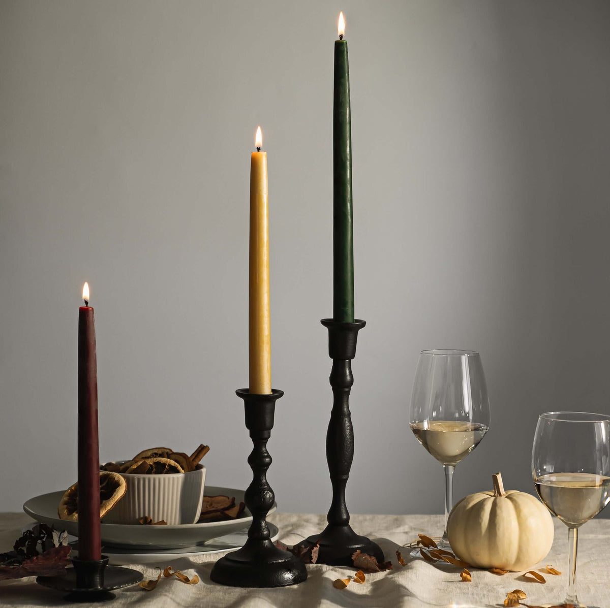 Bluecorn Handcrafted Cast Iron Taper Candle Holder – 7" or 9.5"