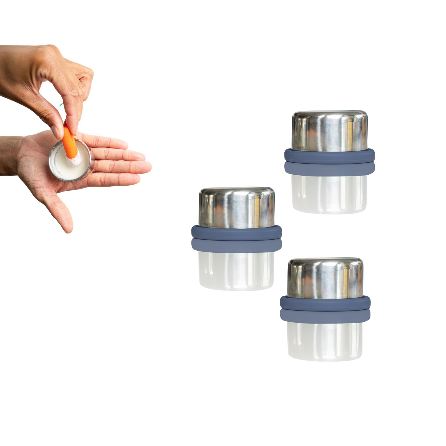 The Good Kiind Stainless Steel Small Round Container (single)