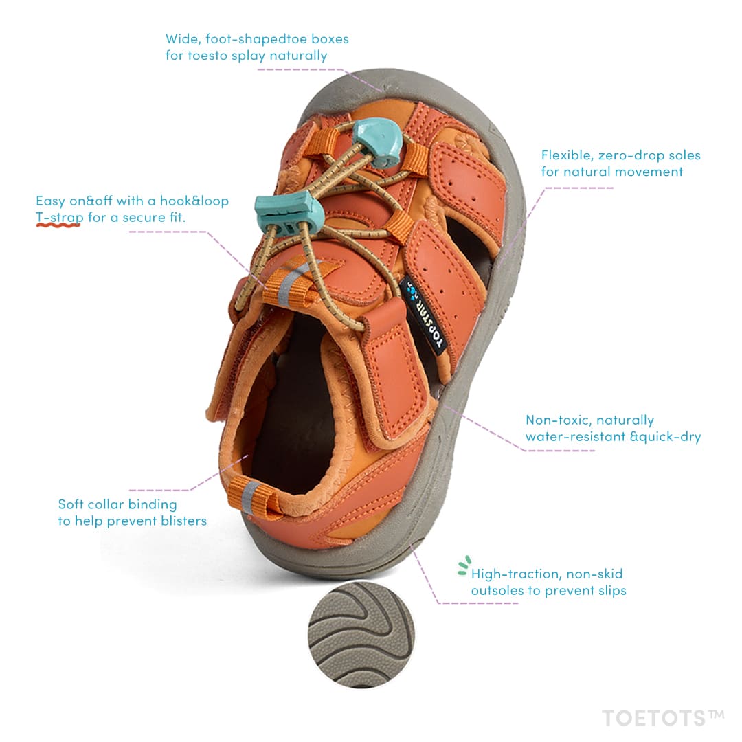 Tide Kid Sandals – Quick-Dry, Zero-Drop, Wide Toe Box
