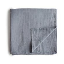Load image into Gallery viewer, Mushie Organic Cotton Muslin Swaddle Blanket
