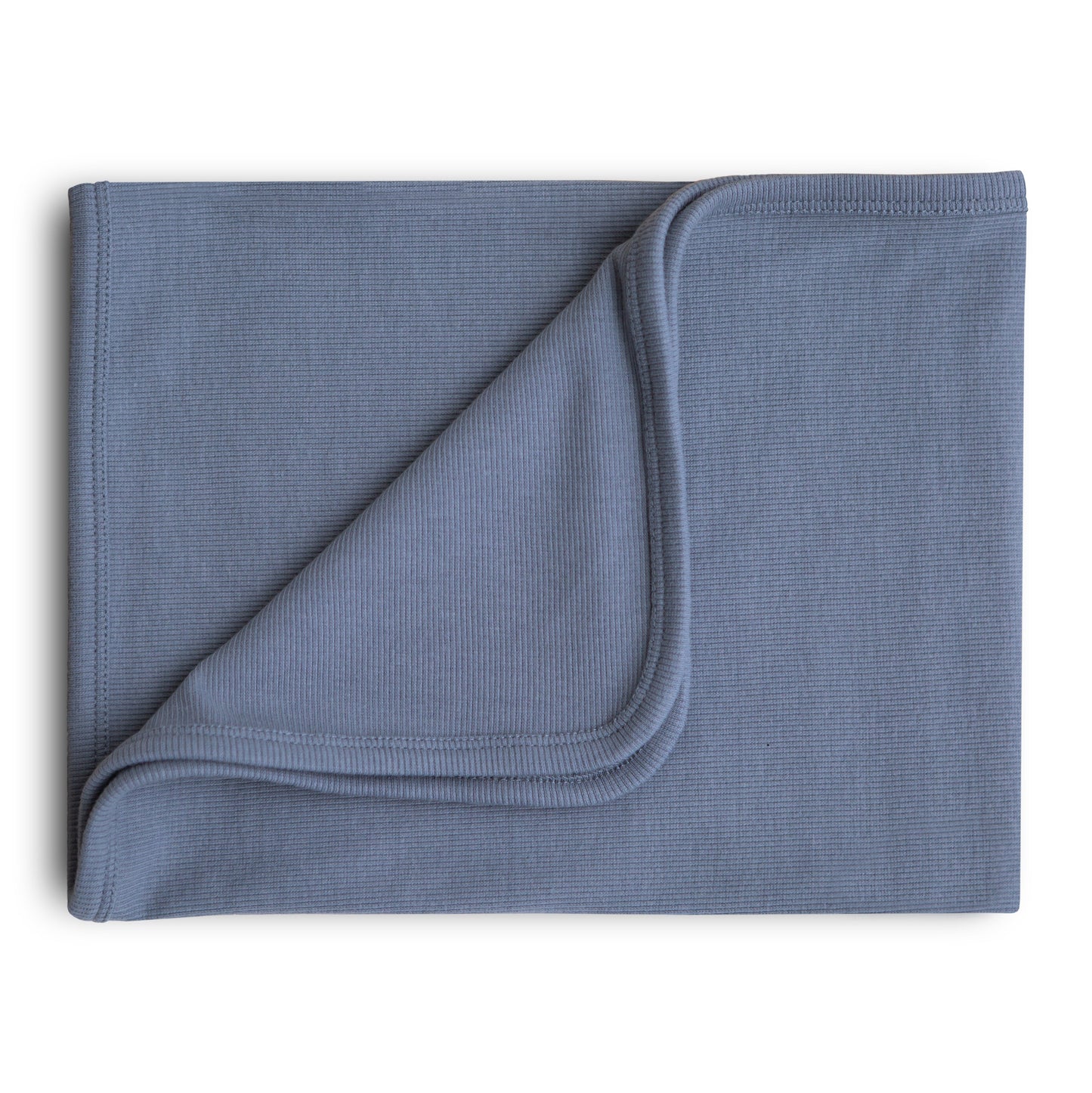 Mushie Organic Cotton Ribbed Baby Blanket