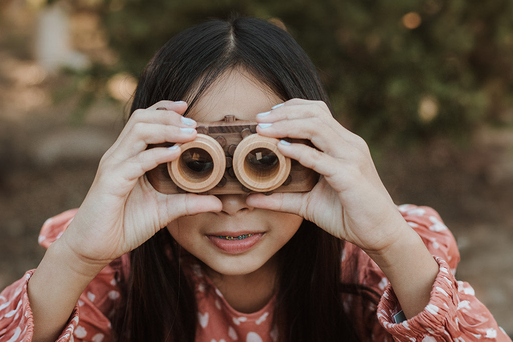 Twinkle Camera - Walnut Camera Body W/ Beechwood Lenses