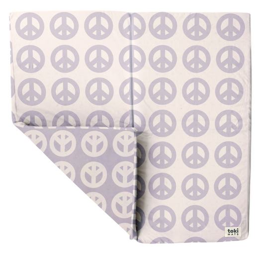 Peace Sign Organic Cotton Mat