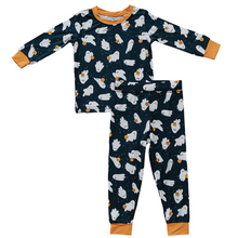 Load image into Gallery viewer, Mebie Baby Ghosts Halloween Bamboo Baby Toddler Kids&#39; Cozy Lounge Pajamas Set
