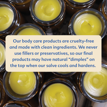Load image into Gallery viewer, Motherlove USDA Organic Green Salve Herbal Balm for Outdoor Adventures | Soothing Scrapes, Bumps, Bruises, Bug Bites
