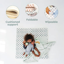 Load image into Gallery viewer, Grey Mosaic Vegan Leather Mat
