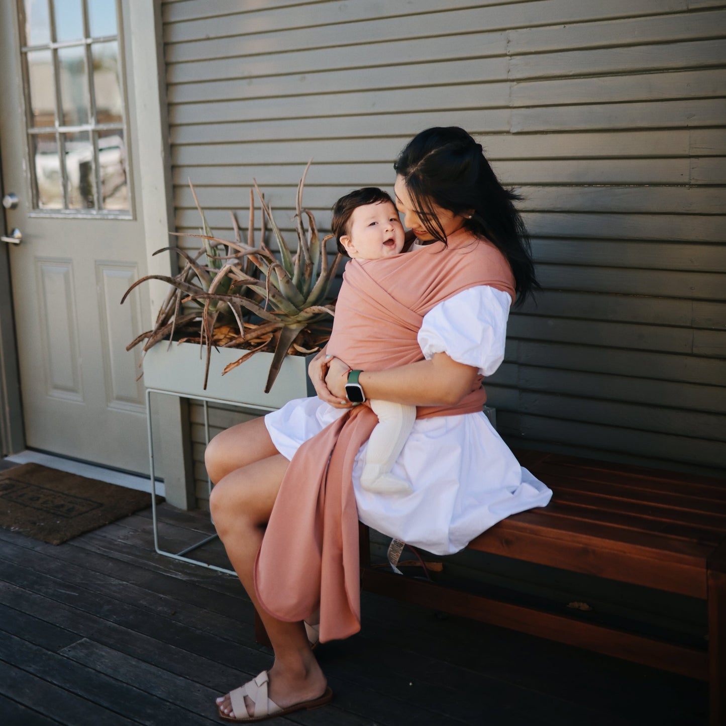 Mushie Organic Cotton Baby Wrap