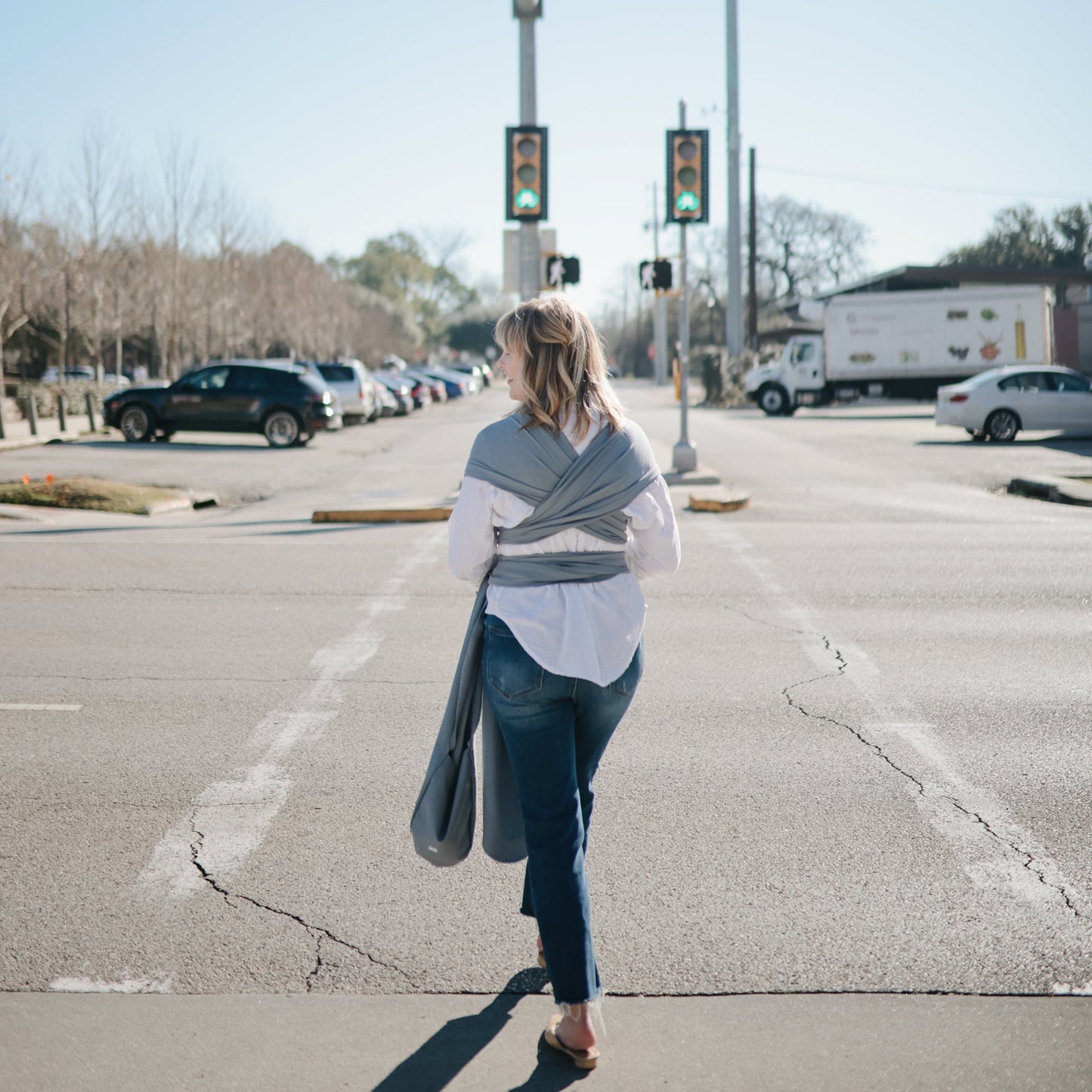 Mushie Organic Cotton Baby Wrap