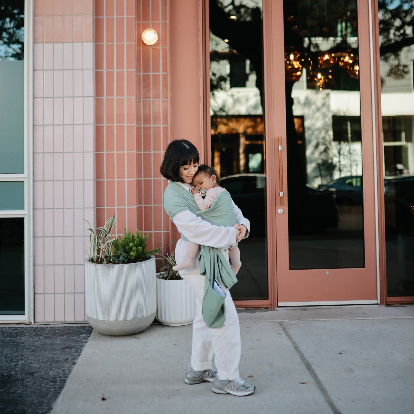 Mushie Organic Cotton Baby Wrap