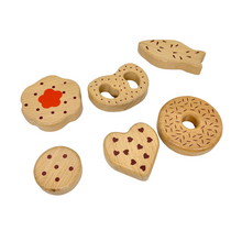 Load image into Gallery viewer, 10 Pcs Wooden Popsicle Ice Cream Bar and Pastry Cookies Pretend Play Set
