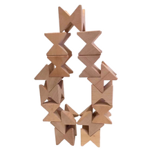 Load image into Gallery viewer, 16 Pcs Natural Wooden Construction Puzzle Toy with Storage Tray
