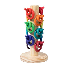 Load image into Gallery viewer, 12 Dowels Sorting Helper Tree with 24 Building Rings Set
