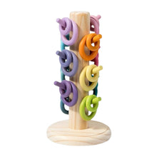 Load image into Gallery viewer, 12 Dowels Sorting Helper Tree with 24 Building Rings Set
