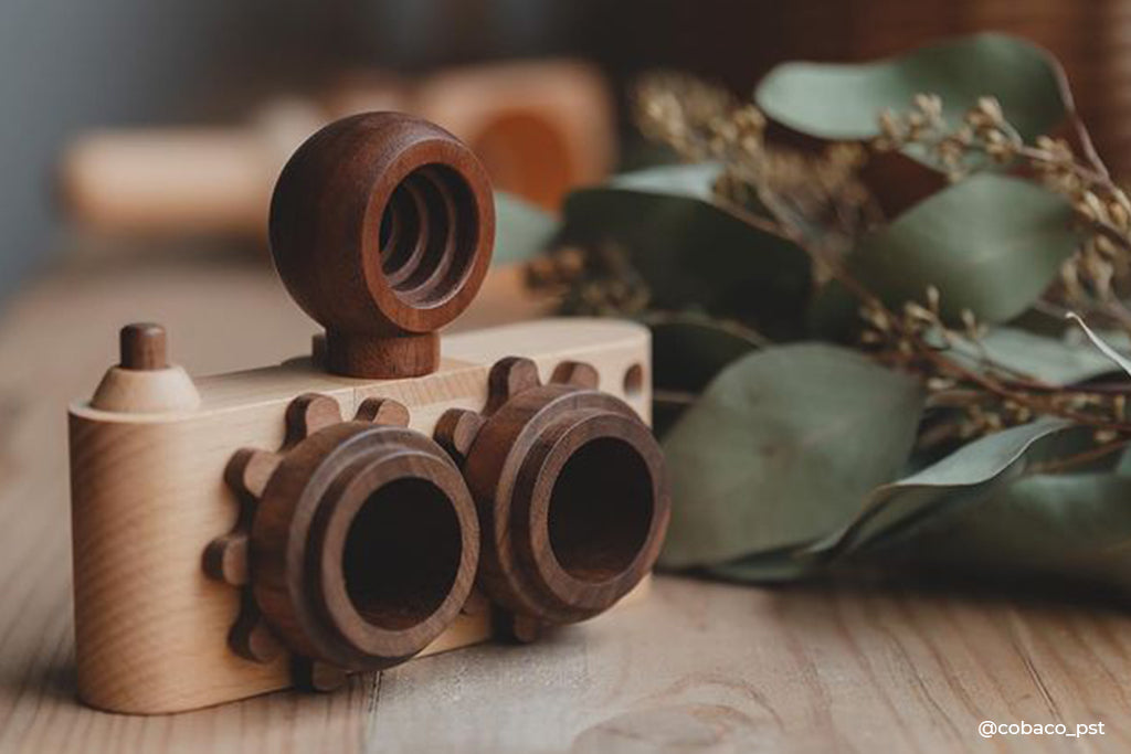 Twinkle Camera - Beechwood Camera Body W/ Walnut Lens