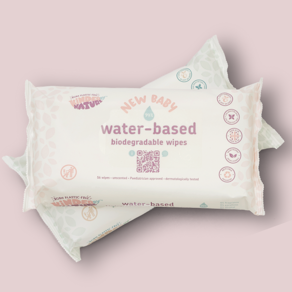 Kinder by Nature 99% Water Biodegradable Baby Wipes for Sensitive & Eczema-Prone Skin – 672 Count (12 Packs)