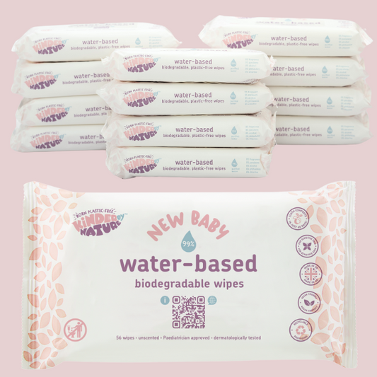 Kinder by Nature 99% Water Biodegradable Baby Wipes for Sensitive & Eczema-Prone Skin – 672 Count (12 Packs)