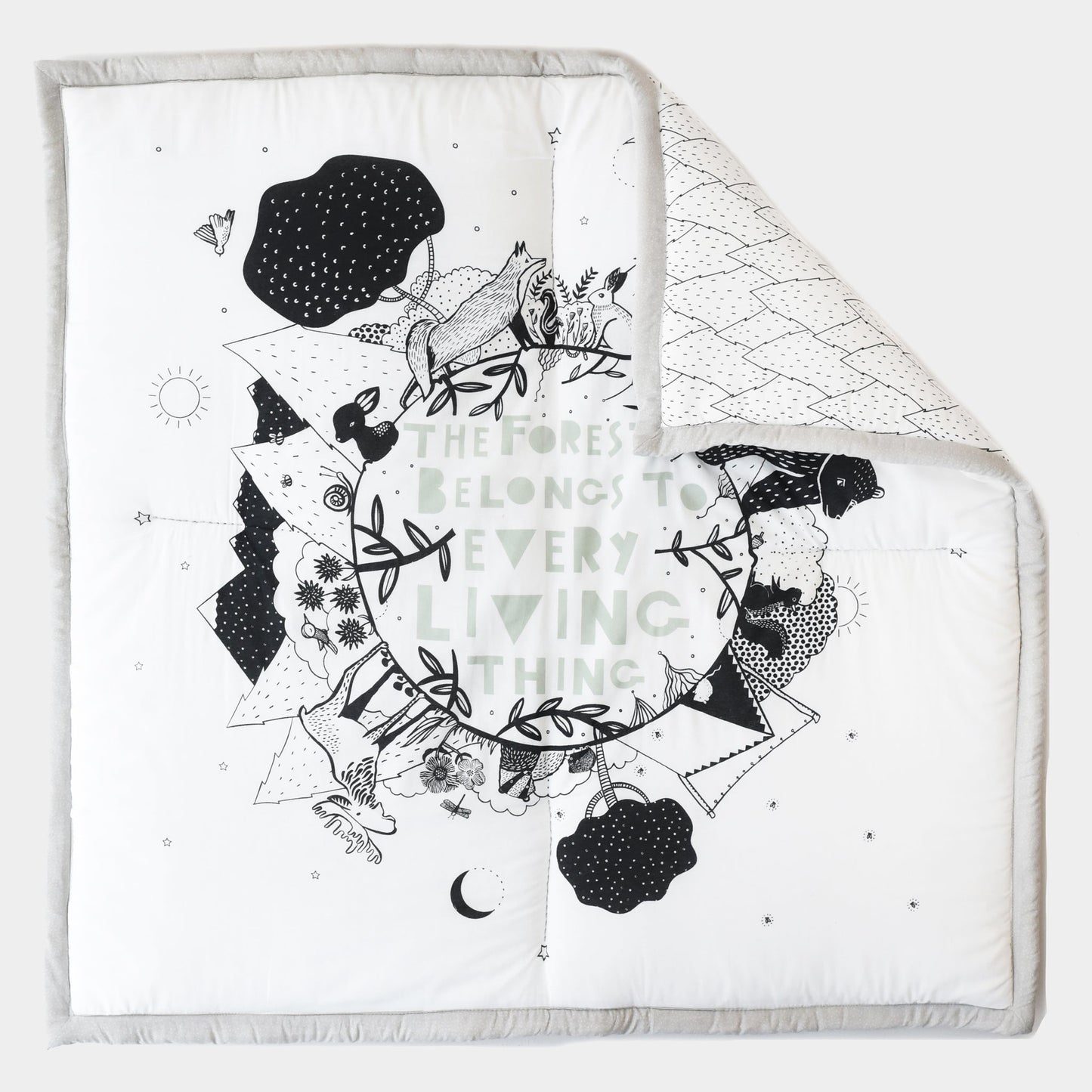 Wee Gallery Organic Cotton Reversible Forest Playmat