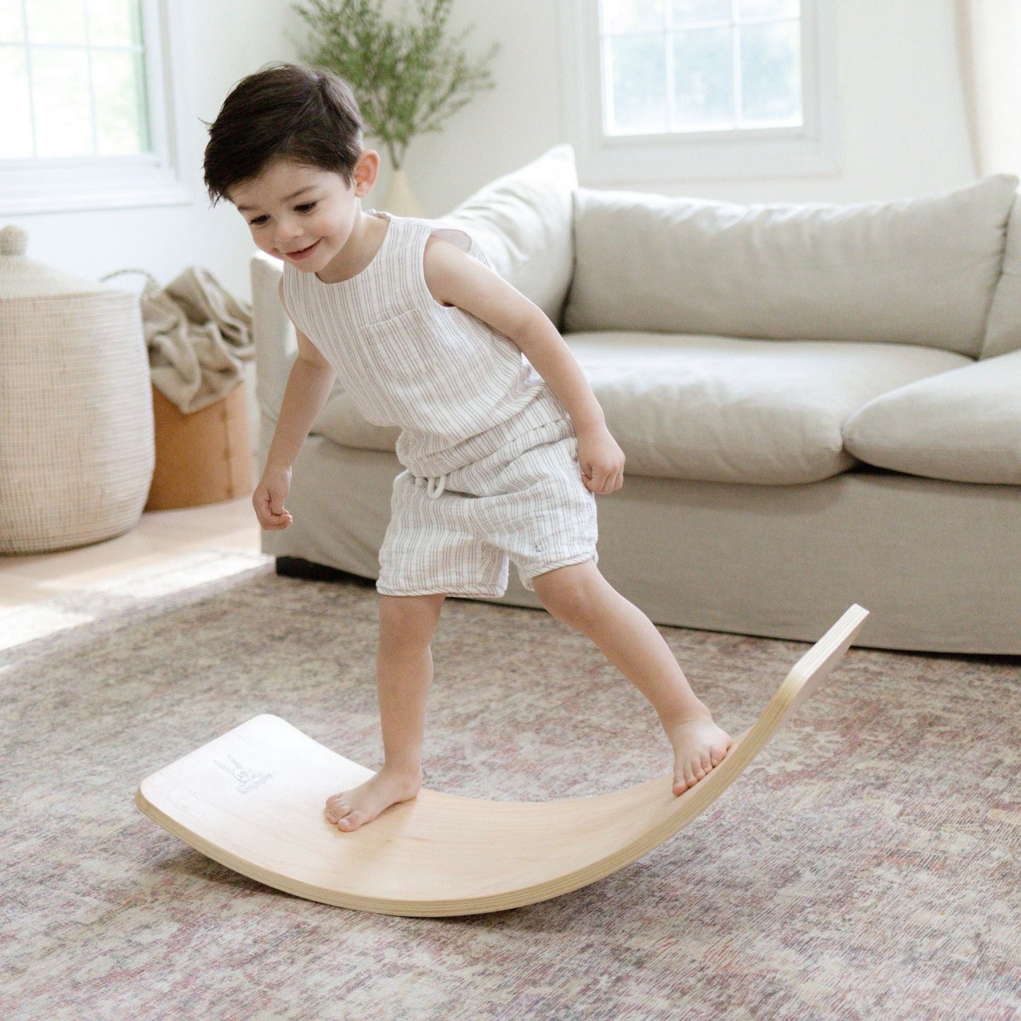 Bunny Hopkins Eco-Friendly Wooden Wobble Board