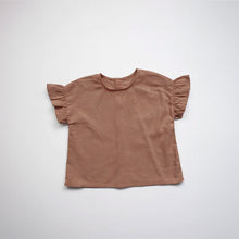 Load image into Gallery viewer, The Frill Linen Top - Cinnamon
