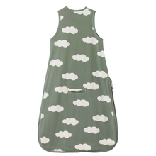 Load image into Gallery viewer, Organic Cotton Sleeping Bag - Lily Pad Cloud Print
