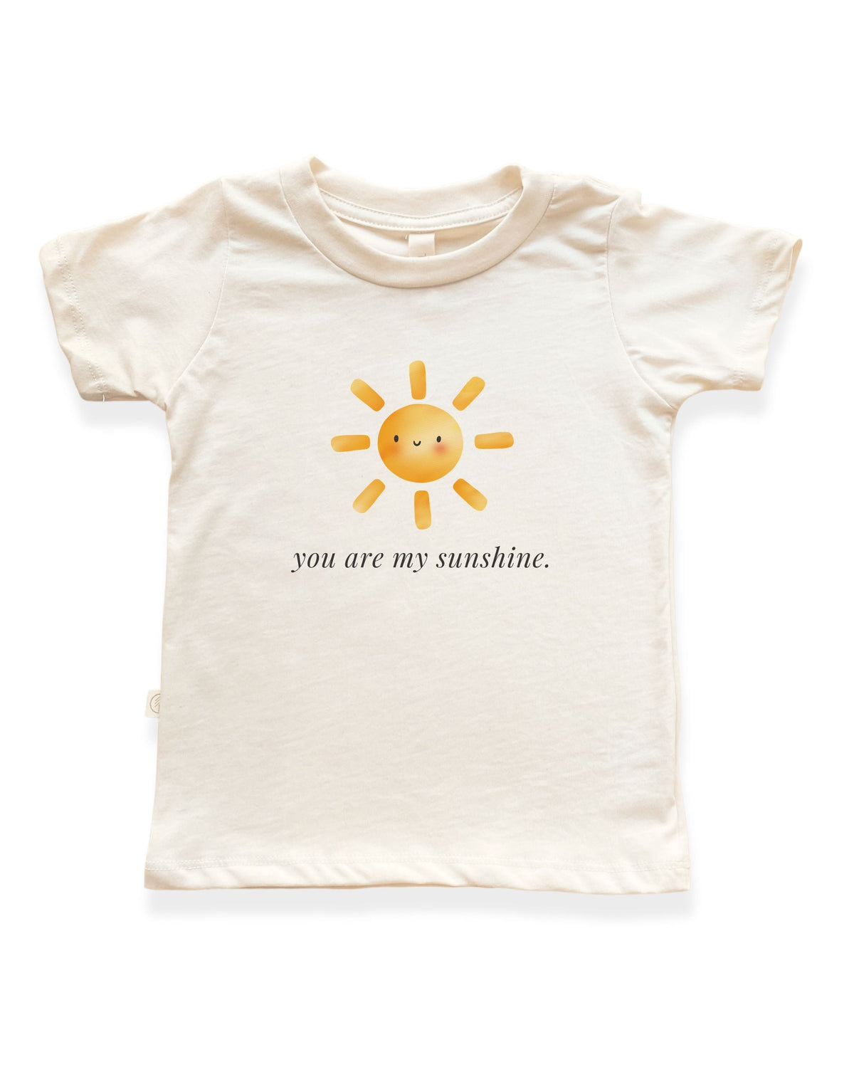 You Are My Sunshine Organic Cotton Kids T-Shirt – Short Sleeve, 2T–6Y