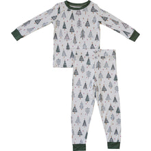 Load image into Gallery viewer, Mebie Baby Christmas Tree Sustainable Bamboo Kids&#39; Cozy Pajamas Lounge Set
