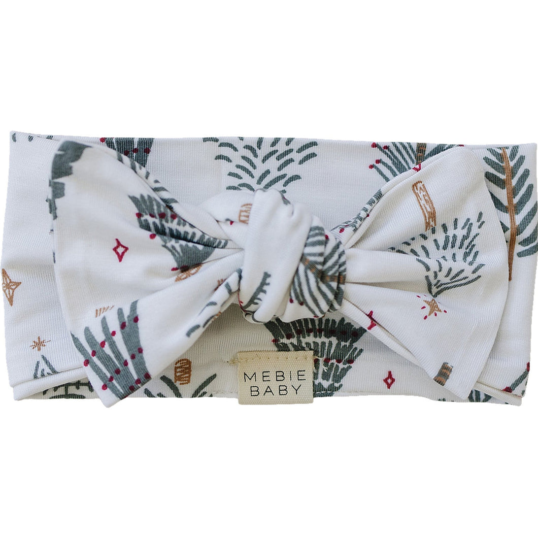 Mebie Baby Christmas Tree Sustainable Bamboo Baby Head Wrap